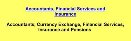 Accountants,Currency Exchange,Financial Services,Insurance and Pensions
